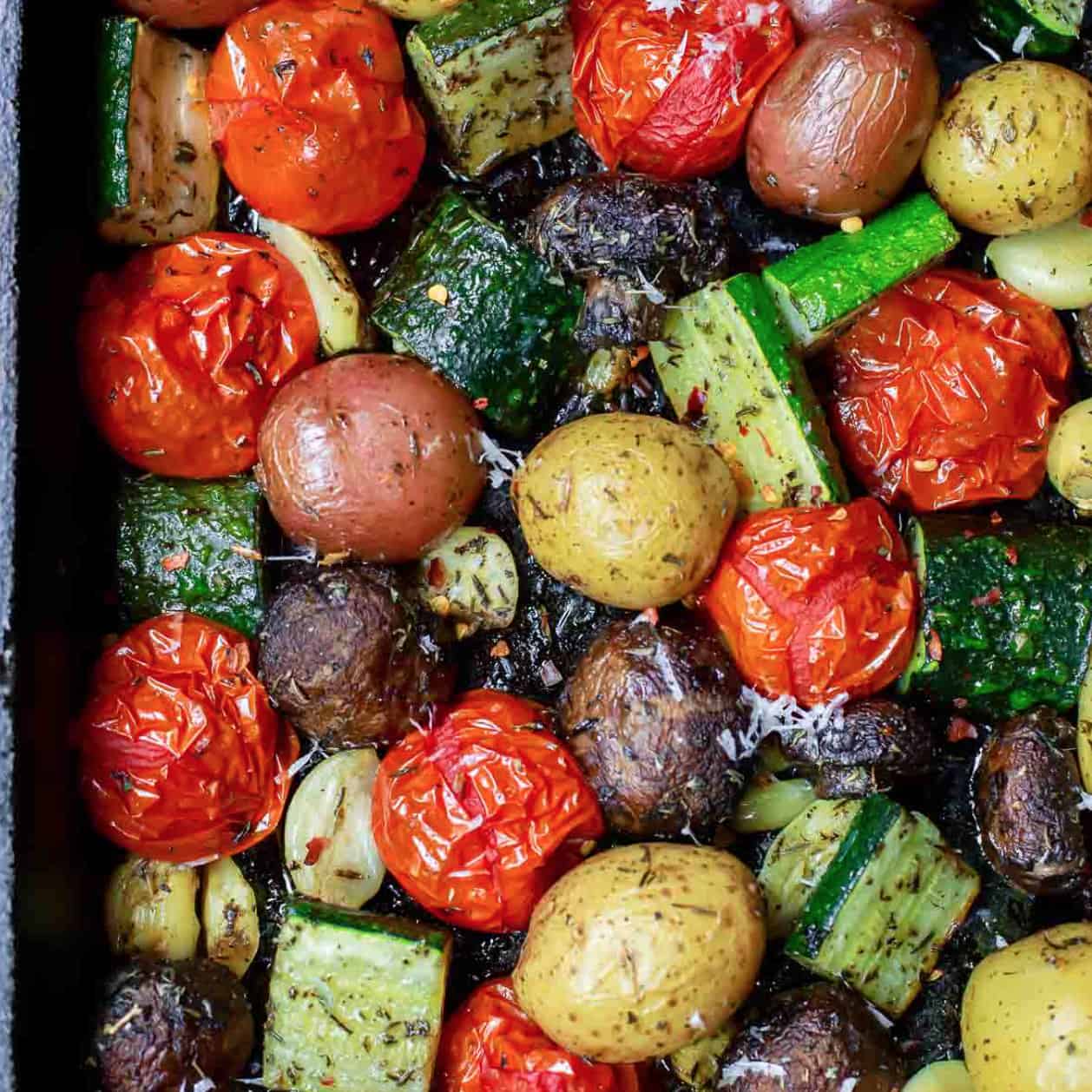 Italian Roasted Veggies Fire Dept. Meals