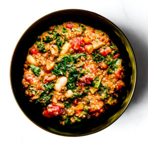 Engine 38 Tortellini served in a bowl on a white surface.